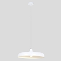 Steinhauer pendant luminaire KRISIP down, 1 flame, flat E27 IP20, white matt dimmable