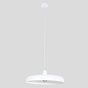 Steinhauer pendant luminaire KRISIP down, 1 flame, flat E27 IP20, white matt dimmable