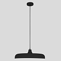Steinhauer pendant luminaire KRISIP down, 1 flame, flat E27 IP20, black matt dimmable
