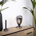 Steinhauer table lamp REFLEXION - � 15CM 1 flame, high, with switch, with plug E27 IP20, black matt 
