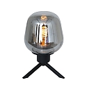 Steinhauer table lamp REFLEXION - � 14CM 1 flame, with switch, with plug E27 IP20, black matt 