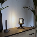 Steinhauer table lamp REFLEXION - � 14CM 1 flame, with switch, with plug E27 IP20, black matt 