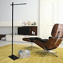 Mexlite floor lamp STEKK tiltable, with touch dimmer IP20, black matt dimmable