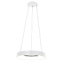 pendant luminaire RINGLEDE - � 48CM large, round, direct / indirect IP20, white matt dimmable