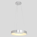 Steinhauer pendant luminaire RINGLEDE - � 48CM large, round, direct / indirect IP20, silver brushed dimmable