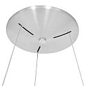 Steinhauer pendant luminaire RINGLEDE - � 48CM large, round, direct / indirect IP20, silver brushed dimmable