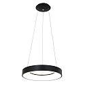 pendant luminaire RINGLEDE - � 48CM large, round, direct / indirect IP20, black matt dimmable