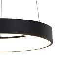 Steinhauer pendant luminaire RINGLEDE - � 48CM large, round, direct / indirect IP20, black matt dimmable