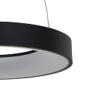 Steinhauer pendant luminaire RINGLEDE - � 48CM large, round, direct / indirect IP20, black matt dimmable