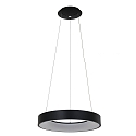 Steinhauer pendant luminaire RINGLEDE - � 48CM large, round, direct / indirect IP20, black matt dimmable