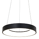 Steinhauer pendant luminaire RINGLEDE - � 48CM large, round, direct / indirect IP20, black matt dimmable