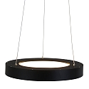 Steinhauer pendant luminaire RINGLEDE - � 48CM large, round, direct / indirect IP20, black matt dimmable