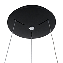 Steinhauer pendant luminaire RINGLEDE - � 48CM large, round, direct / indirect IP20, black matt dimmable