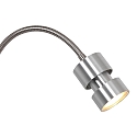 wall luminaire NATASJA with switch, with flex arm GU10 IP20, steel brushed dimmable