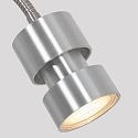 wall luminaire NATASJA with switch, with flex arm GU10 IP20, steel brushed dimmable