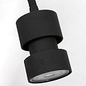 Steinhauer wall luminaire NATASJA with switch, with flex arm GU10 IP20, black matt dimmable