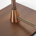 Steinhauer table lamp ANCILLA 1 flame, long, with switching function, conical E14 IP20, brushed bronze dimmable