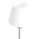 Steinhauer table lamp ANCILLA 1 flame, long, with switching function, conical E14 IP20, steel brushed dimmable