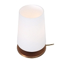 Steinhauer table lamp ANCILLA 1 flame, short, with switching function, conical E27 IP20, brushed bronze dimmable