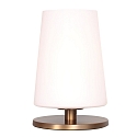 Steinhauer table lamp ANCILLA 1 flame, short, with switching function, conical E27 IP20, brushed bronze dimmable