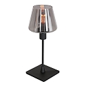 Steinhauer table lamp ANCILLA 1 flame, with switching function, conical E14 IP20, black matt dimmable