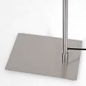 Mexlite floor lamp SERPENT with flex arm, with touch dimmer IP20, steel brushed dimmable