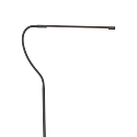 Mexlite floor lamp SERPENT with flex arm, with touch dimmer IP20, black matt dimmable