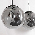 Steinhauer pendant luminaire BOLLIQUE 3 flames, long E27 IP20, black matt dimmable