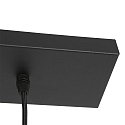 Steinhauer pendant luminaire BOLLIQUE 3 flames, long E27 IP20, black matt dimmable