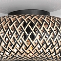 anne light & home ceiling luminaire MAZE E27 IP20, bamboo light, black dimmable