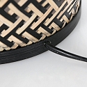 anne light & home table lamp MAZE with switch E27 IP20, bamboo light, black 