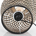anne light & home table lamp MAZE with switch E27 IP20, bamboo light, black 