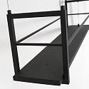 Steinhauer pendant luminaire T�R 6 flames, with shelf IP20, black matt dimmable