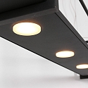 Steinhauer pendant luminaire T�R 6 flames, with shelf IP20, black matt dimmable