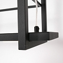 Steinhauer pendant luminaire T�R 6 flames, with shelf IP20, black matt dimmable