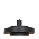 anne light & home pendant luminaire FLINTER 1 flame, cylindrical, direct / indirect E27 IP20, black matt dimmable