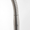 Mexlite floor lamp PLATU with flex arm, with touch dimmer IP20, steel dimmable
