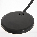 Mexlite floor lamp PLATU with flex arm, with touch dimmer IP20, black matt dimmable