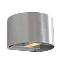 wall luminaire MURO up / down, round, adjustable G9 IP20, steel brushed dimmable