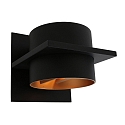 Steinhauer wall luminaire MURO up / down, square, cylindrical, adjustable G9 IP20, black matt dimmable
