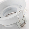 Steinhauer recessed luminaire P�LITE SPOT round, rigid, set back GU10 IP20, white matt dimmable