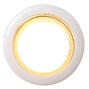 Mexlite wall luminaire UPROUND 1 flame GU10 IP20, white 