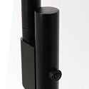 Steinhauer floor lamp DAPHNE 1 flame IP20, black dimmable