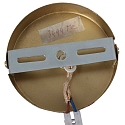Mexlite pendant luminaire GRAZIOGLASS ?12,5cm E27 IP20, brass