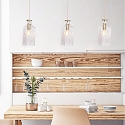 Mexlite pendant luminaire GRAZIOGLASS ?10cm E27 IP20, brass