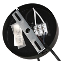 Steinhauer pendant luminaire BOLLIQUE round E27 IP20, amber, brass, black dimmable