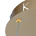 pendant luminaire RINGLUX LED IP20, gold dimmable