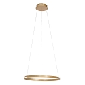 pendant luminaire RINGLUX LED IP20, gold dimmable