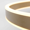 pendant luminaire RINGLUX LED IP20, gold dimmable