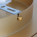 Steinhauer ceiling luminaire RINGLUX 1 flame IP20, gold dimmable